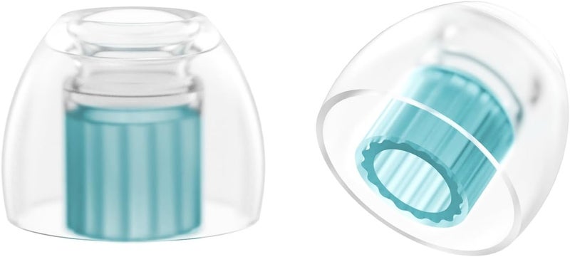 SpinFit W1 for IEM - MS - Patented Medical-Grade Silicone Ear Tips, Double W-Shaped Tube Core, More Stability - Image 1